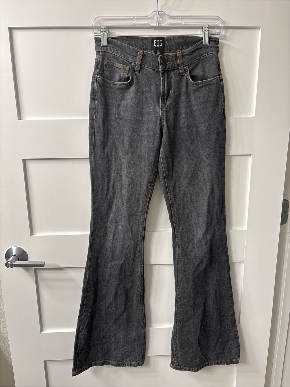 BDG Low Rise Flare Dark Gray Bootcut Jeans